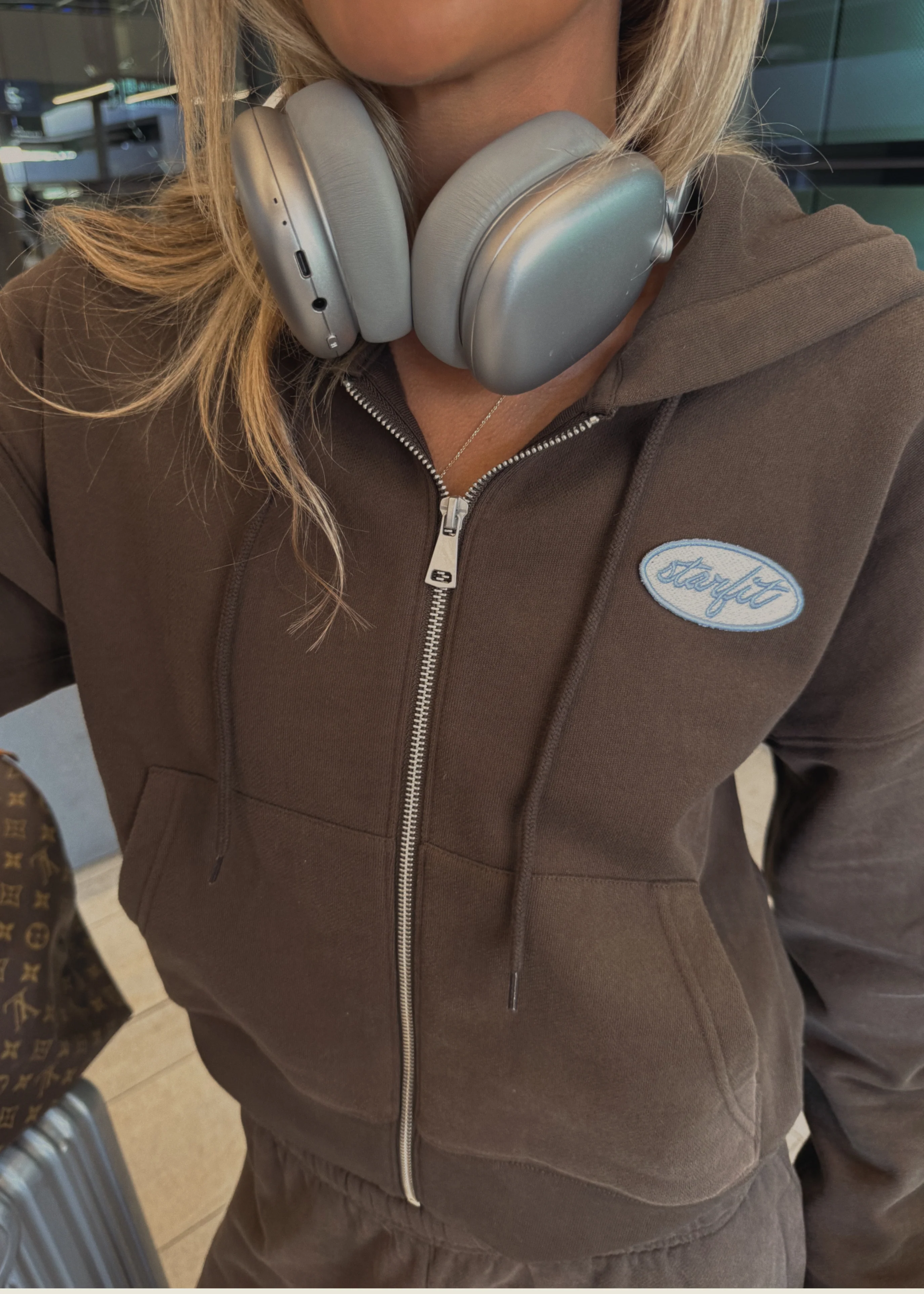 Jetsetter Cropped Hoodie Zip Up - Image 4