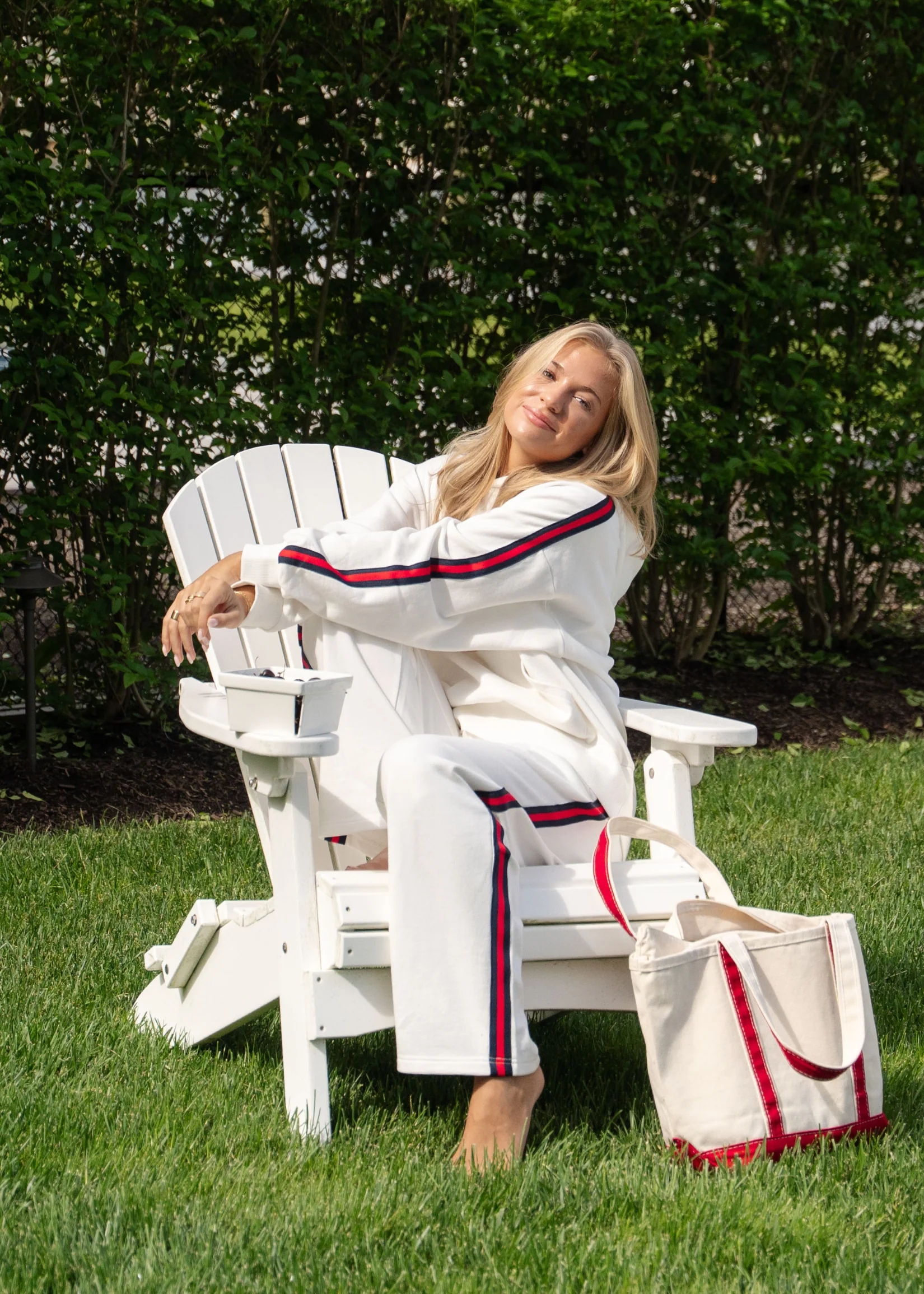 Side Stripe Americana Hoodie - Image 2