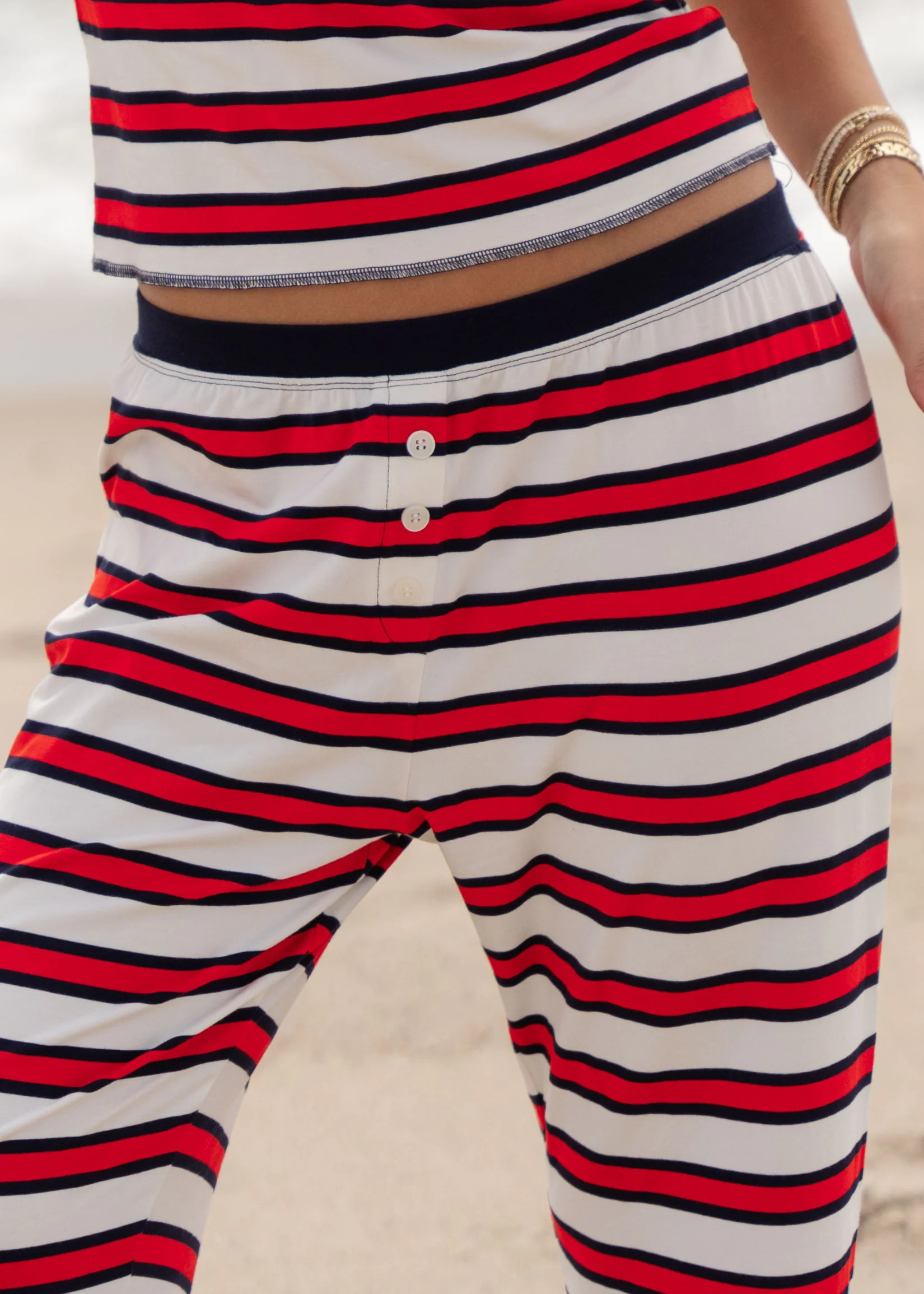 Striped Americana Pajama Pants - Image 4