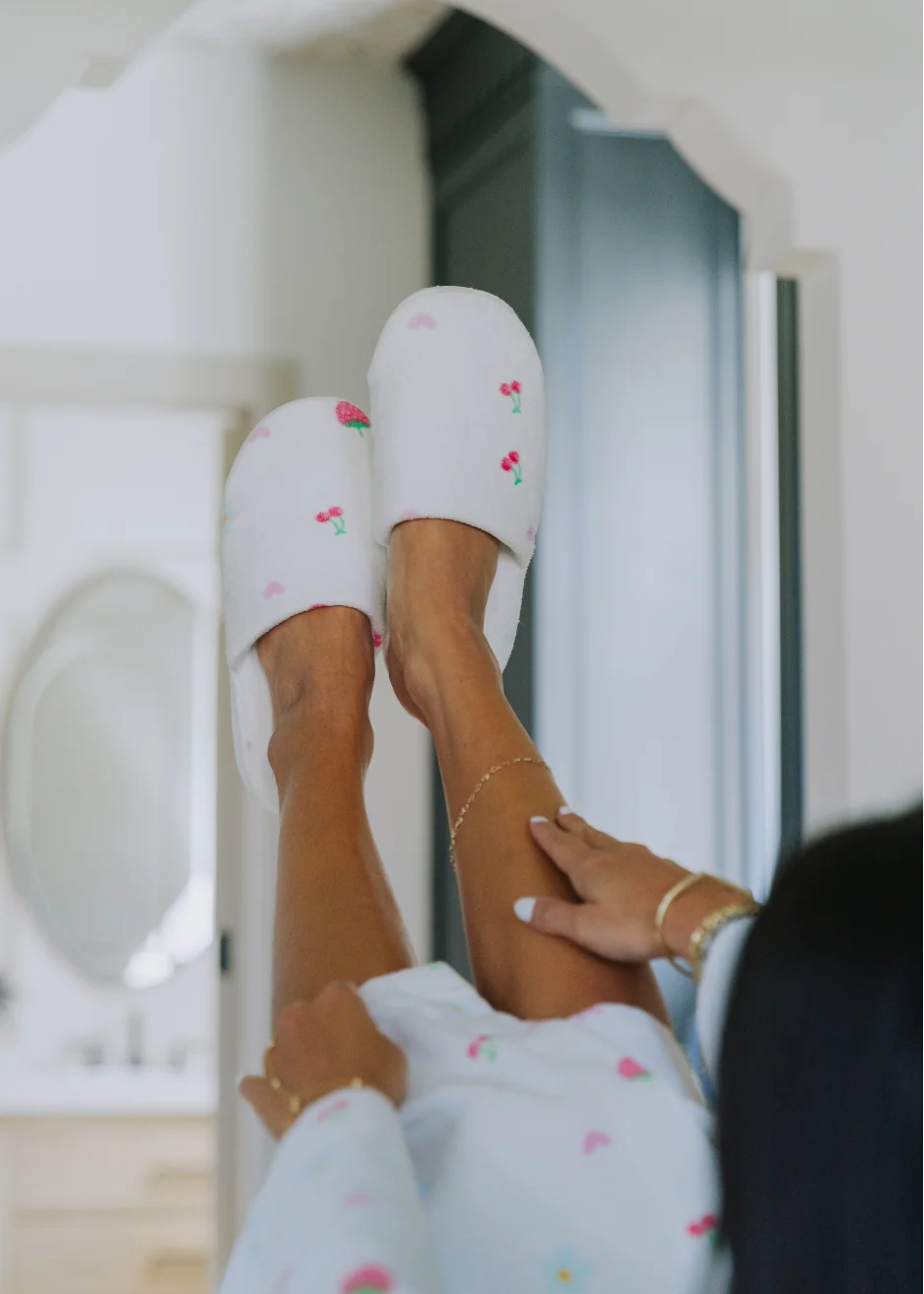 Terry Slippers White Berry - Image 5